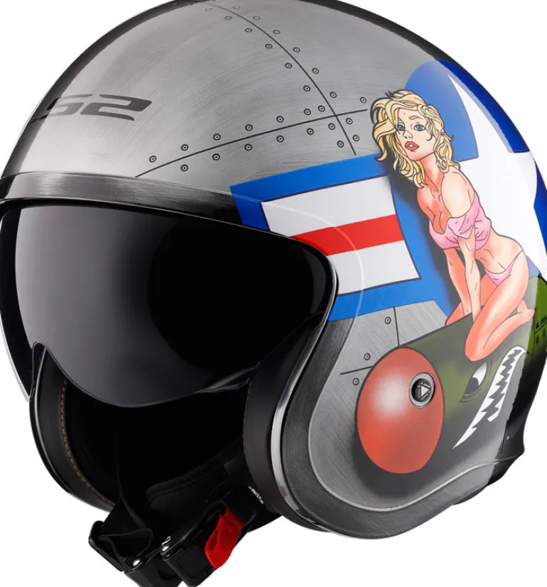 LS2 Spitfire Bomb Rider Helmet