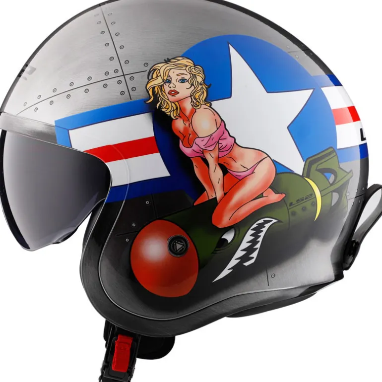 LS2 Spitfire Bomb Rider Helmet