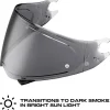 Scorpion Covert FX/Carbon Photochromic Pinlock Shield
