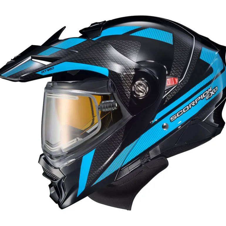 Scorpion EXO-AT960 Hicks Snow Helmet - Electric Shield