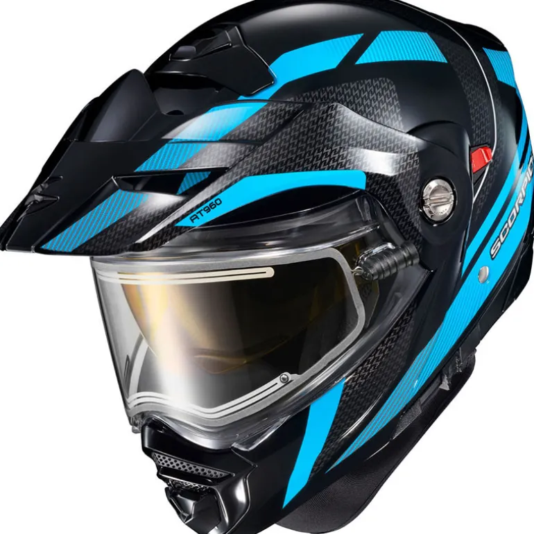 Scorpion EXO-AT960 Hicks Snow Helmet - Electric Shield