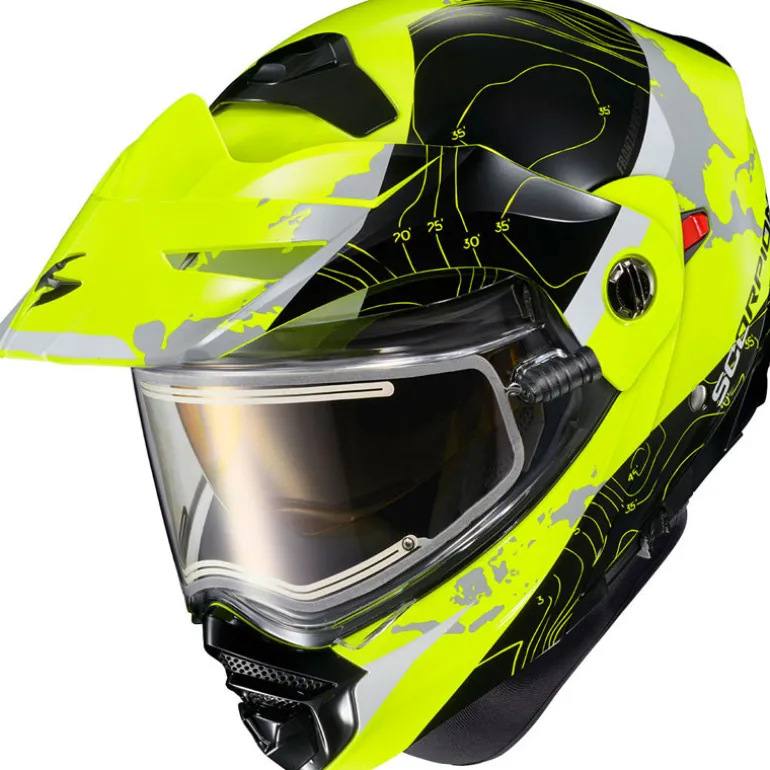 Scorpion EXO-AT960 Topographic Snow Helmet - Electric Shield