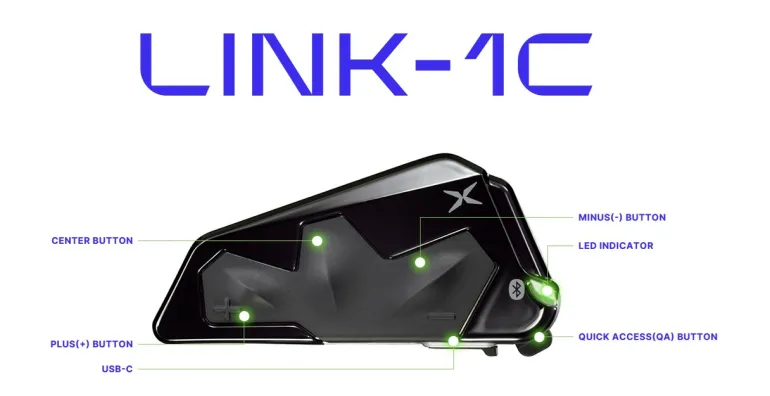 Scorpion EXOCOM Link-1C Bluetooth Communicator Single Pack