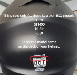Scorpion EXO-T520 EXO-R1 EXO-ST1400 EXO-R330 Race Shield Tear Offs