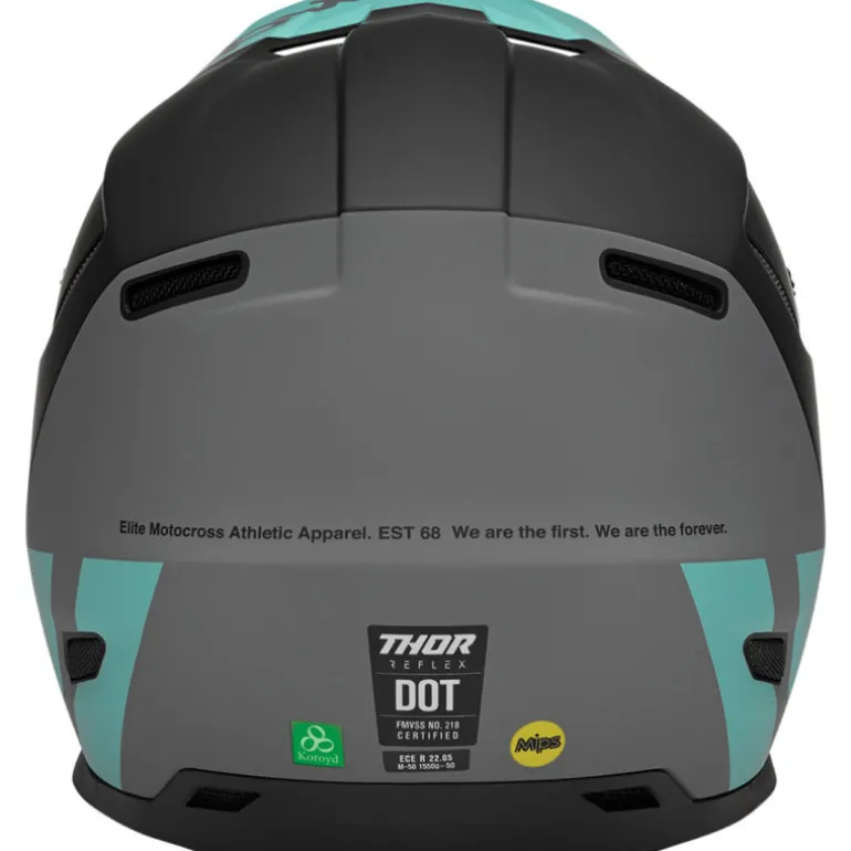 Thor Reflex Cube Helmet Grey/Orange Medium
